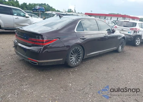 2020 Genesis G90 3.3T Premium Awd z USA, uszkodzony, nr VIN KMTF34PA1LU076087
